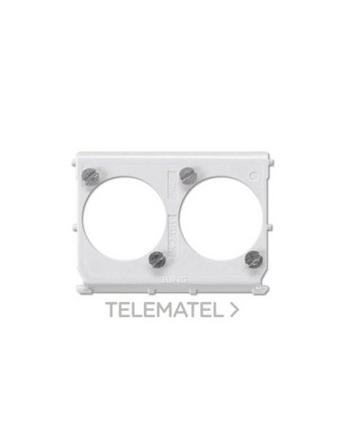 PLACA MONTAJE PARA 2 CONECTORES
