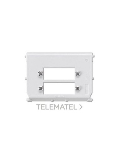 PLACA MONTAJE 2 TOMAS DUPLEX LWL