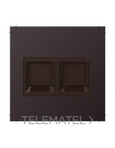 PLACA MODULAR JACK 2 TOMAS WE LS DARK