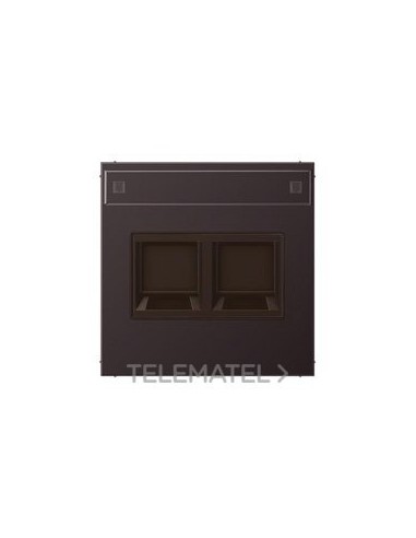 PLACA MODULAR JACK 2 TOMAS NA WE LS DARK