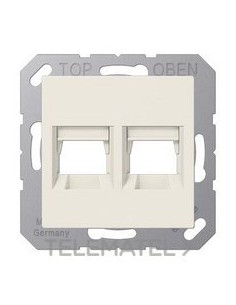 PLACA MODULAR JACK 2 TOMAS A BLANCO