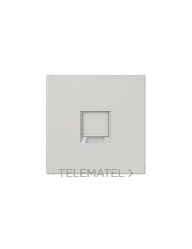 PLACA MODULAR JACK 1 TOMA LS GRIS CLARO