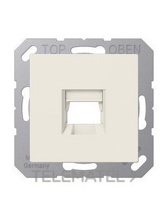 PLACA MODULAR JACK 1 TOMA A BLANCO