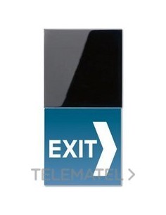 PLACA LED SEÑALIZACIÓN BLANCO NEGRO