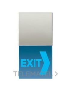 PLACA LED AZUL 71x142mm ACERO