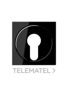 PLACA INTERRUPTOR LLAVE A NEGRO MATE