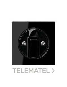 PLACA INTERRUPTOR GIRATORIO A NEGRO