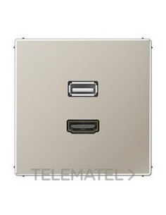 PLACA HDMI/USB ACERO PARA SERIE LS