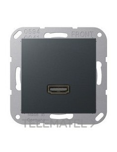 PLACA HDMI ANTRACITA MATE
