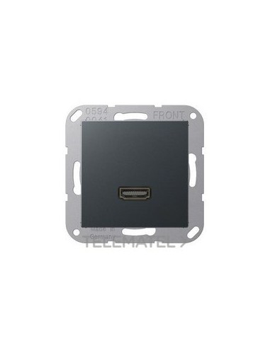 PLACA HDMI ANTRACITA MATE