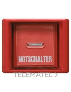 PLACA CON TAPA CRISTAL AS ROJO