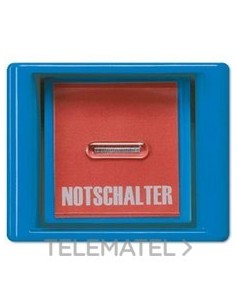 PLACA CON TAPA CRISTAL AS AZUL