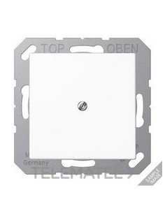 PLACA CON SALIDA CABLE A BLANCO MATE