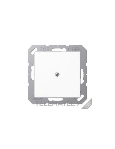 PLACA CON SALIDA CABLE A BLANCO MATE