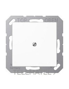 PLACA CON SALIDA CABLE A BLANCO ALPINO