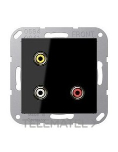 PLACA CINCH AUDIO(RCA)/VÍDEO NG P/AS500