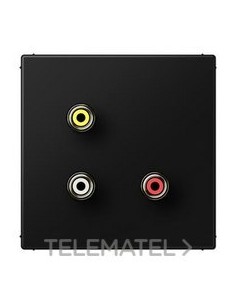 PLACA CINCH AUDIO(RCA)/VÍDEO NG P/LS