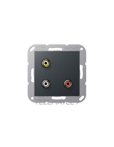 PLACA CINCH AUDIO (RCA) VÍDEO COMPUESTO