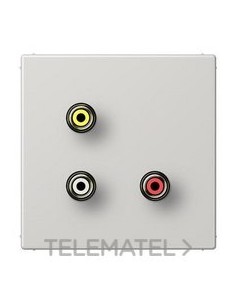 PLACA CINCH AUDIO(RCA)/VÍDEO GCL.P/LS