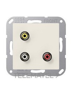 PLACA CINCH AUDIO(RCA)/VÍDEO BM P/AS500