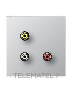 PLACA CINCH AUDIO(RCA)/VÍDEO Al P/LS