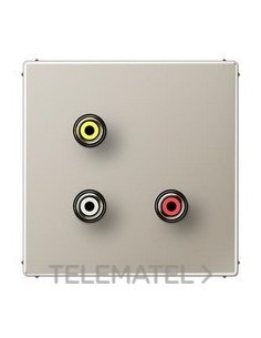 PLACA CINCH AUDIO(RCA)/VÍDEO ACE.P/LS