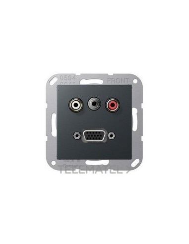 PLACA CINCH AUDIO(RCA)/JACK/VGA ANTR.MT