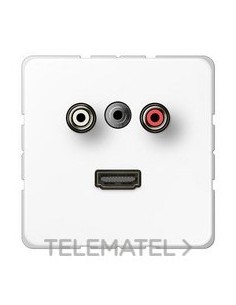 PLACA CINCH AUDIO(RCA)/JACK/HDMI BL ALP.