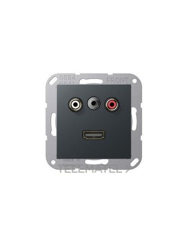 PLACA CINCH AUDIO(RCA)/JACK/HDMI ANTR.MT