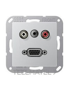 PL.CINCH AUDIO(RCA)/JACK 3,5mm/VGA Al