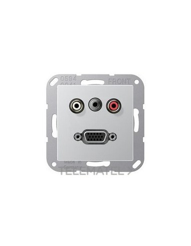 PL.CINCH AUDIO(RCA)/JACK 3,5mm/VGA Al