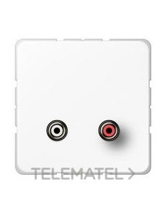 PLACA CINCH AUDIO (RCA) BLANCO ALPINO