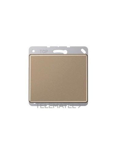 PLACA CIEGA ANILLO METÁLICO BRONCE-ORO