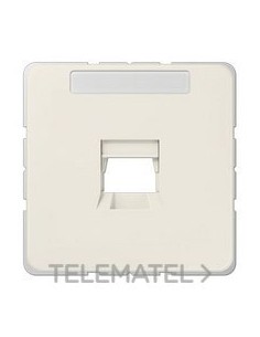 PLACA CENTRAL JACK 1 TOMA BLANCO MARFIL