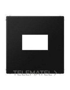 PLACA CARGADOR USB LS NEGRO MATE