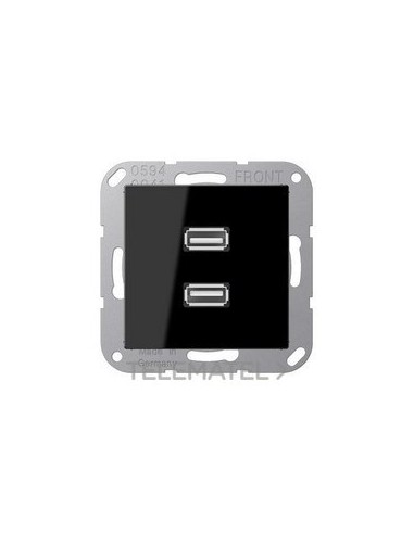 PLACA 2xUSB NEGRO PARA SERIE AS500