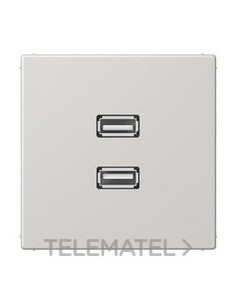 PLACA 2xUSB GRIS PARA SERIE LS