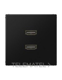 PLACA 2xHDMI NEGRO PARA SERIE LS