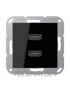 PLACA 2xHDMI NEGRO PARA SERIE AS500
