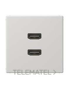 PLACA 2xHDMI GRIS PARA SERIE LS