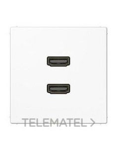 PLACA 2xHDMI BLANCO ALPINO PARA SERIE LS