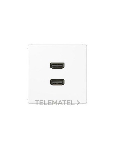 PLACA 2xHDMI BLANCO ALPINO PARA SERIE LS