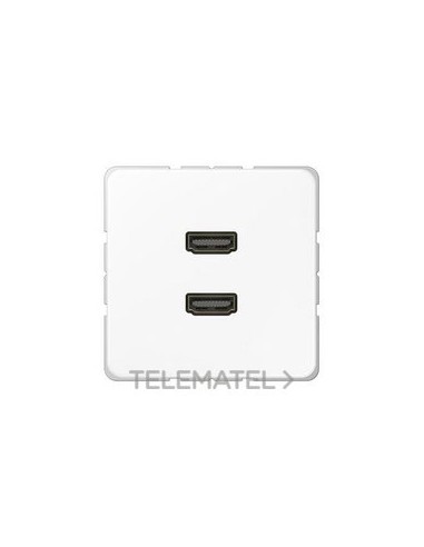 PLACA 2xHDMI BLANCO ALPINO