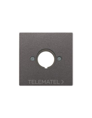 PLACA 1 TOMA HASTA Ø22,5mm LS ANTRACITA