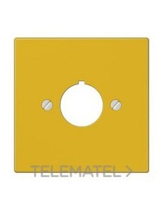 PLACA 1 TOMA HASTA Ø22,5mm LS AMARILLO