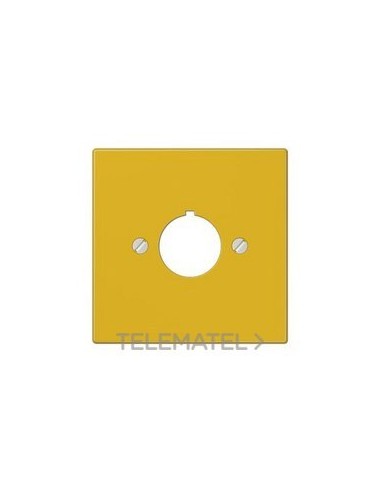 PLACA 1 TOMA HASTA Ø22,5mm LS AMARILLO