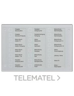 PANEL MANDO + SEÑALIZACIÓN CRISTAL KNX