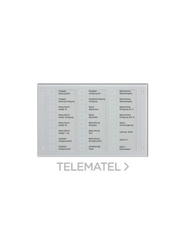 PANEL MANDO + SEÑALIZACIÓN CRISTAL KNX