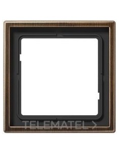 MARCO SIMPLE ACERO LATÓN ANTIK