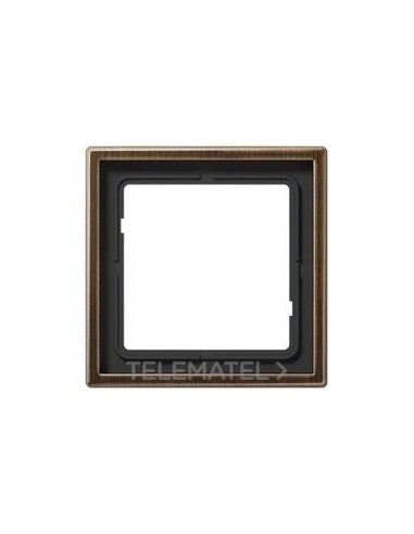 MARCO SIMPLE ACERO LATÓN ANTIK